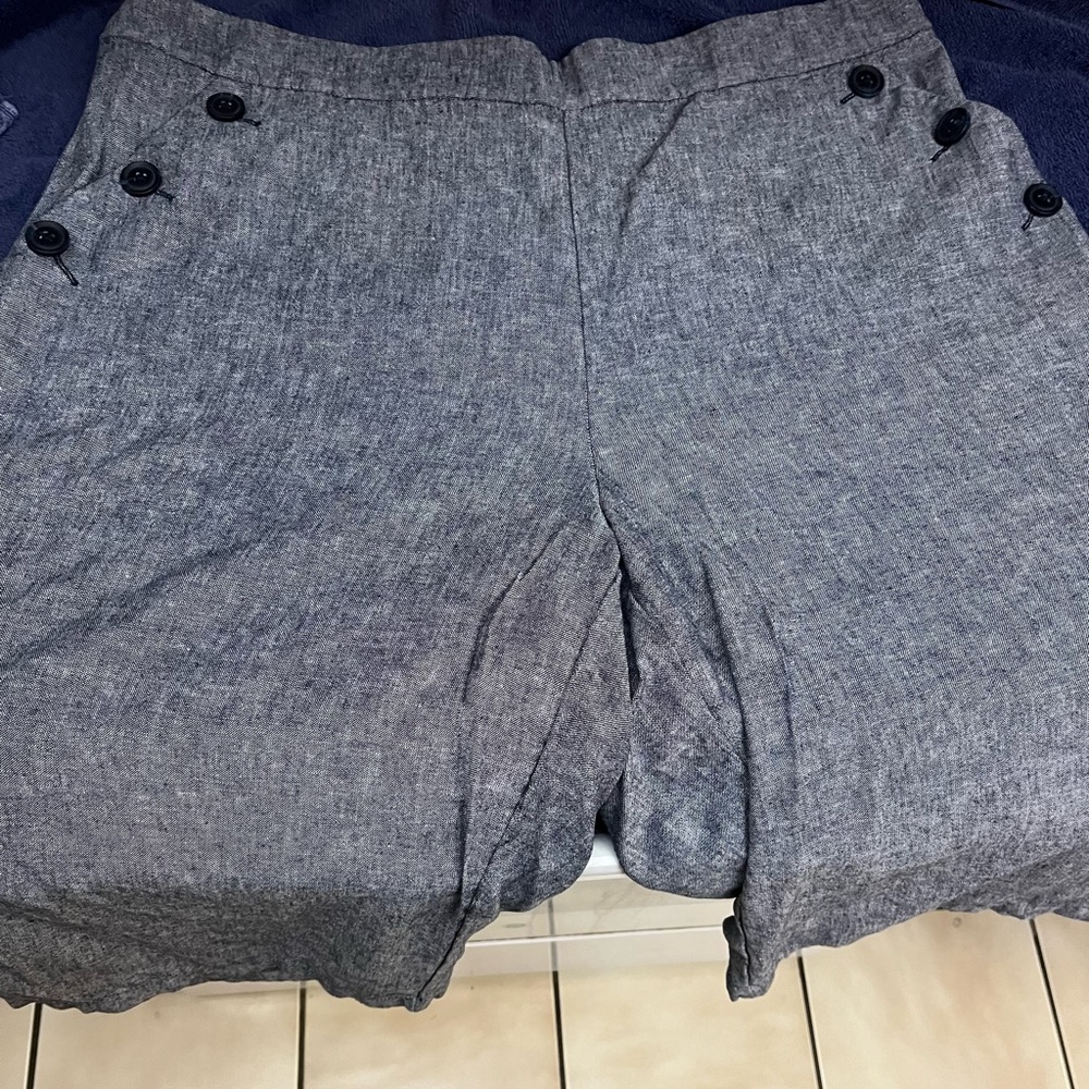 Lane Bryant Gray Wide Leg Capris Size 22